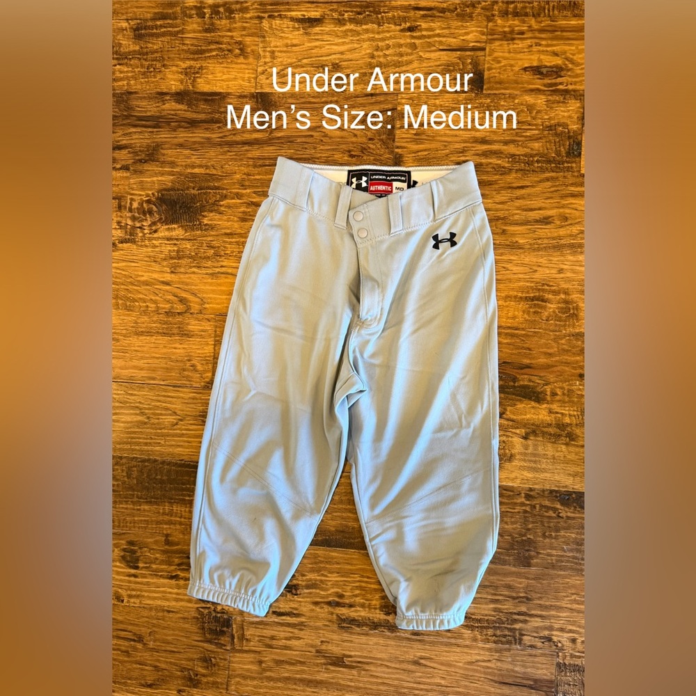 Under Armour Men's Baseball Knickers, Light Gray